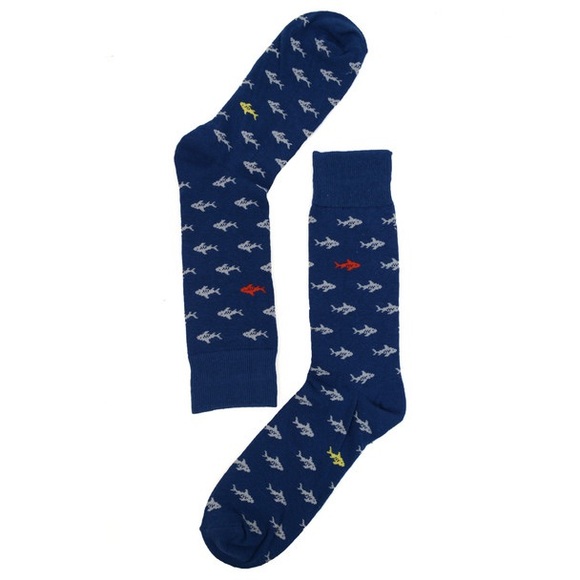 Crew Socks -Sharks- NWT - Picture 2 of 5